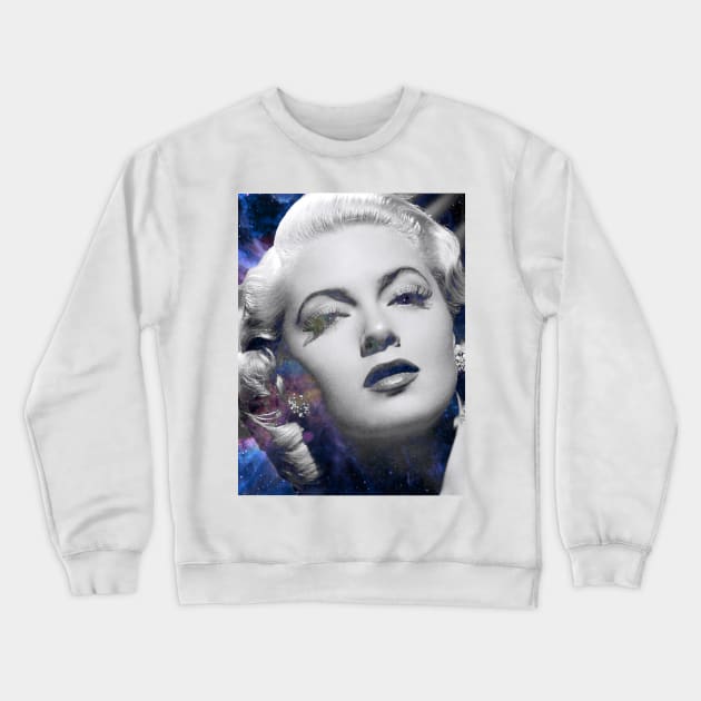 Lana Turner Hollywood Space Goddess Crewneck Sweatshirt by asimplefool